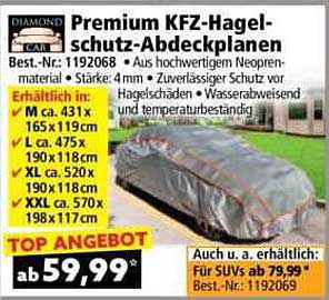 Premium KFZ-Hagelschutz-Abdeckplanen