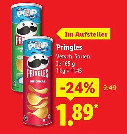 Pringles verschiedene Sorten 165 g