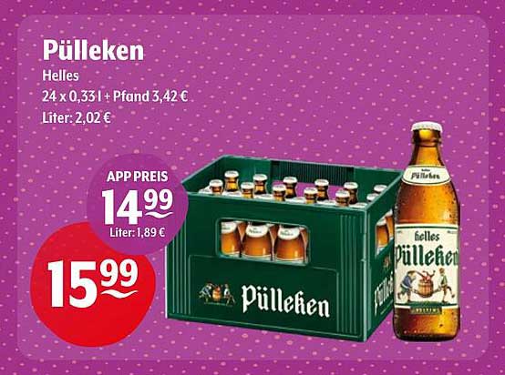Pülleken Helles Bier – 24 x 0,33 l