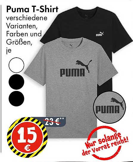 Puma T-Shirt - verschiedene Varianten, Farben und Größen