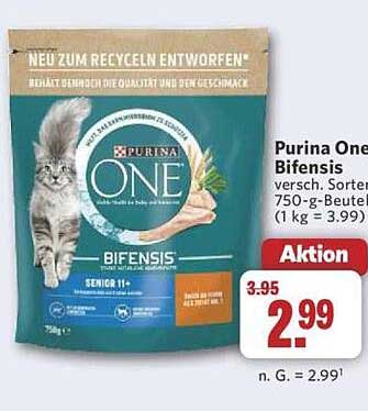 Purina One Bifensis - Verschiedene Sorten, 750-g-Beutel