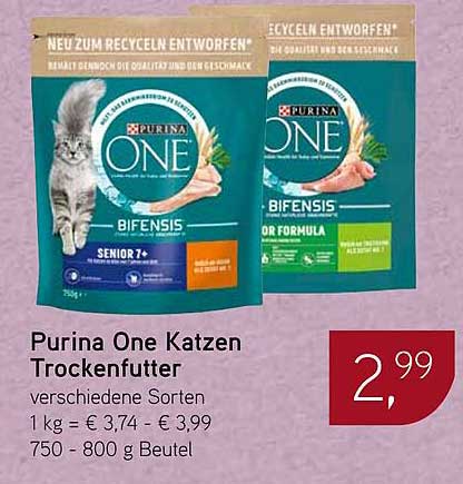 Purina One Katzen Trockenfutter - verschiedene Sorten
