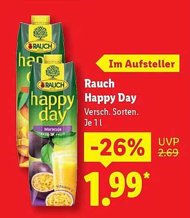 Rauch Happy Day – Verschiedene Sorten, je 1l