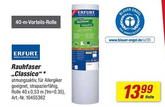 Rauhfaser "Classico" 40-m-Vorteils-Rolle