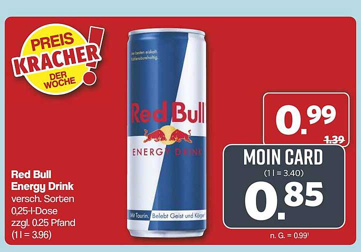 Red Bull Energy Drink, verschiedene Sorten 0,25-l-Dose