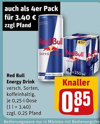 Red Bull Energy Drink – verschiedene Sorten