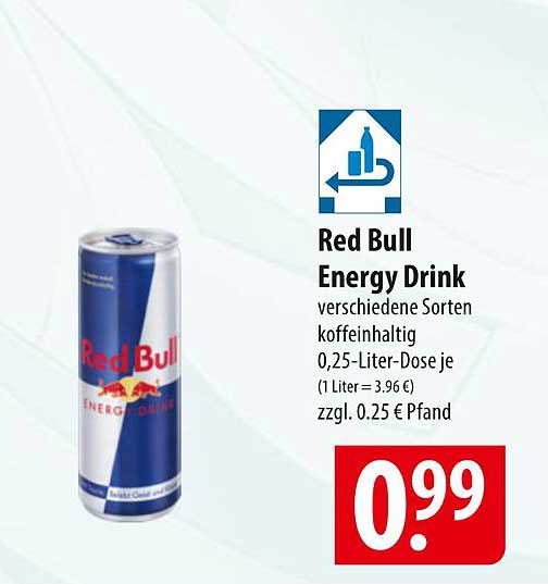 Red Bull Energy Drink - verschiedene Sorten