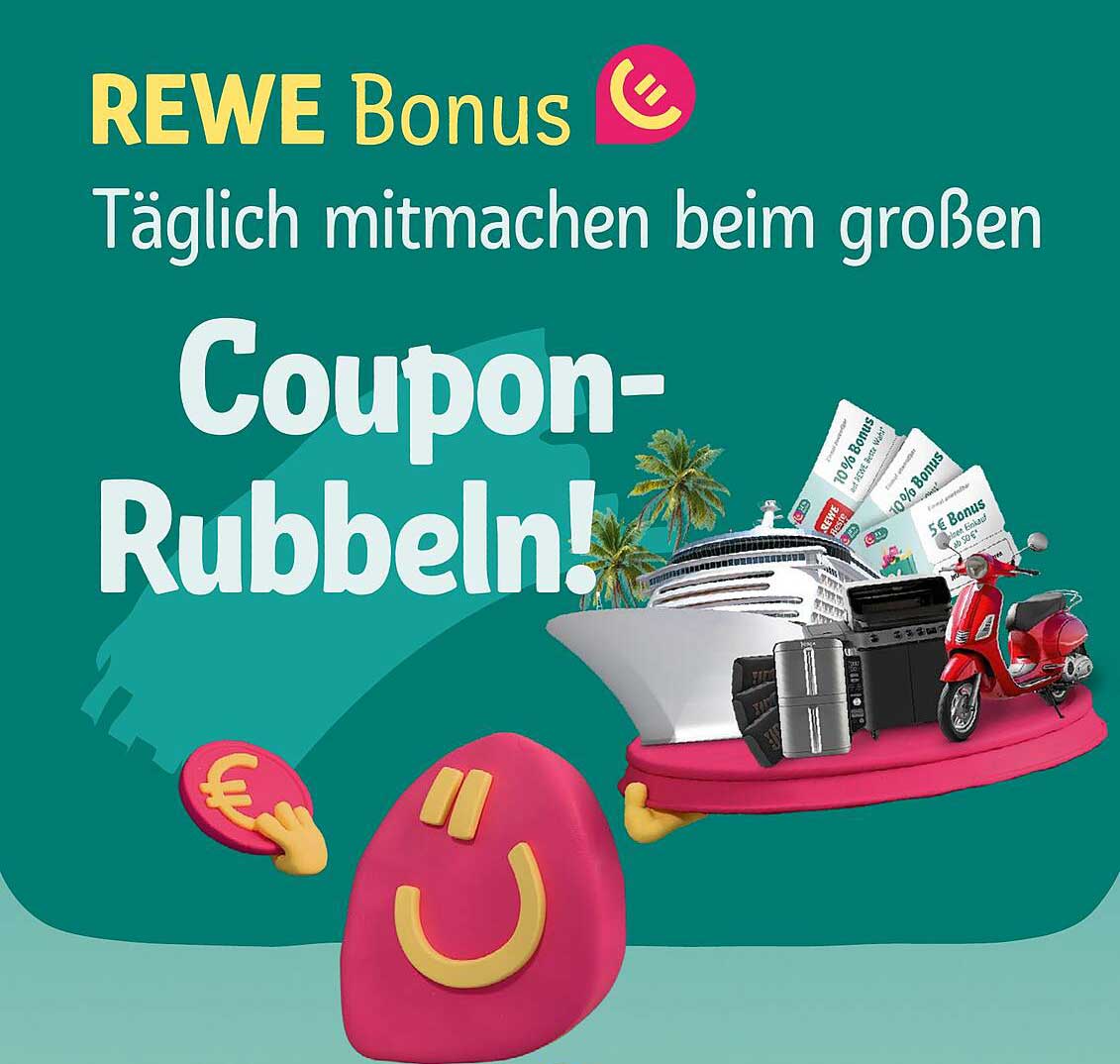 REWE Bonus - Coupon-Rubbeln!