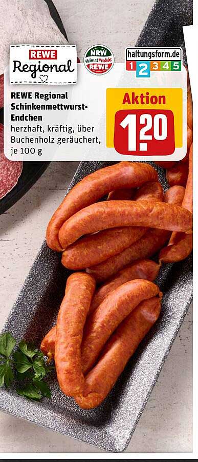 REWE Regional Schinkenmettwurst-Endchen