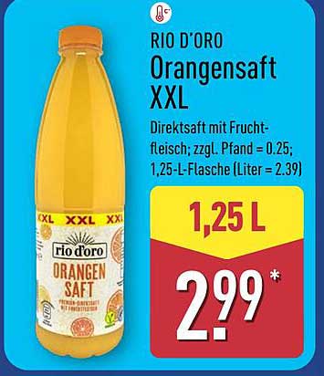 RIO D'ORO Orangensaft XXL