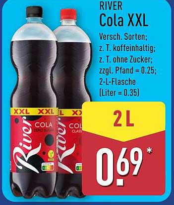 RIVER Cola XXL 2L – Verschiedene Sorten