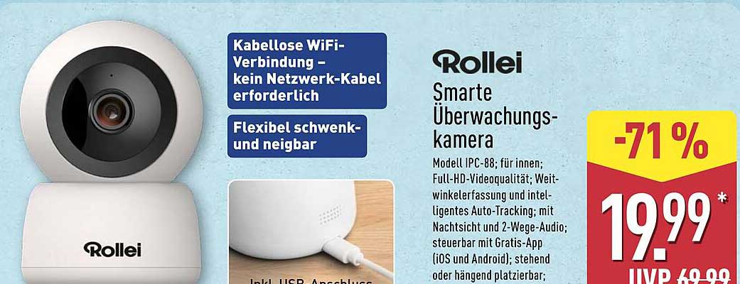 Rolllei Smarte Überwachungskamera IPC-88