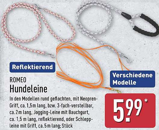 ROMEO Hundeleine – verschiedene Modelle