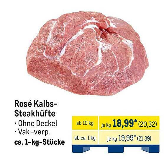 Rosé Kalbs-Steakhüfte