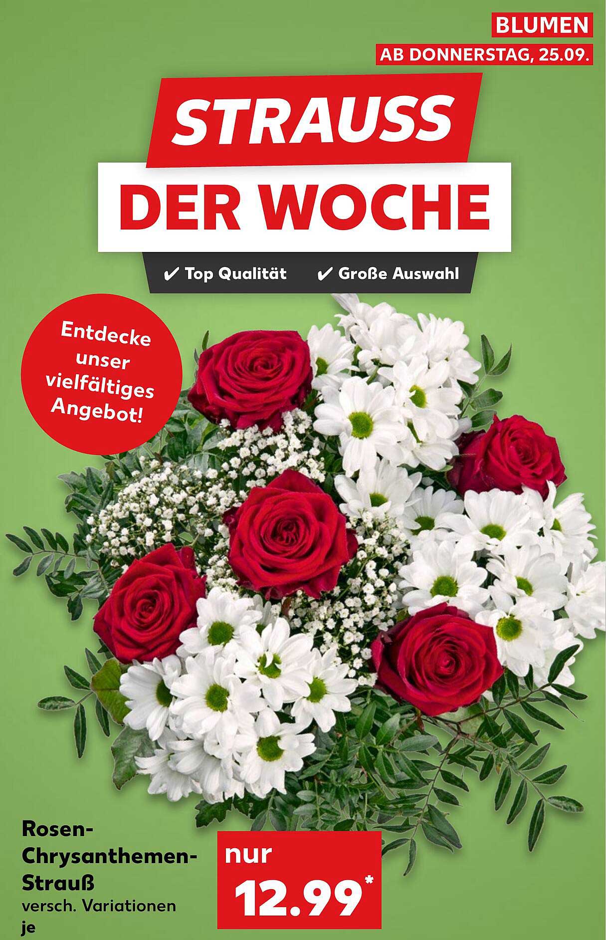 Rosen-Chrysanthemen-Strauß verschiedenste Variationen je