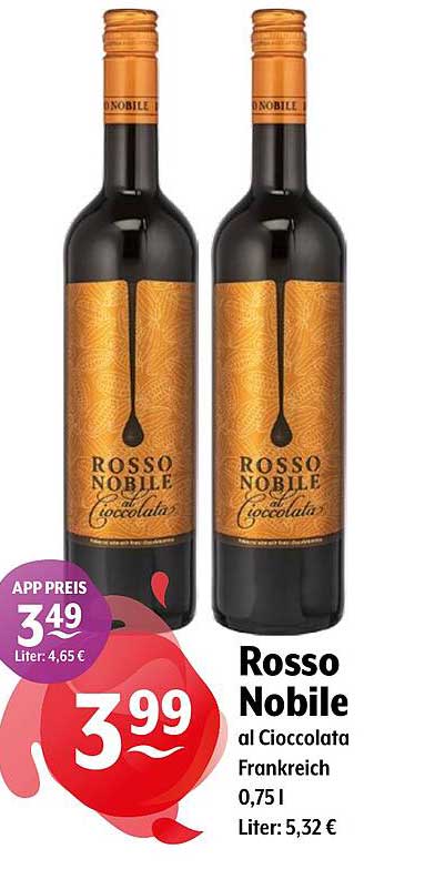 Rosso Nobile al Cioccolat a 0,75 l