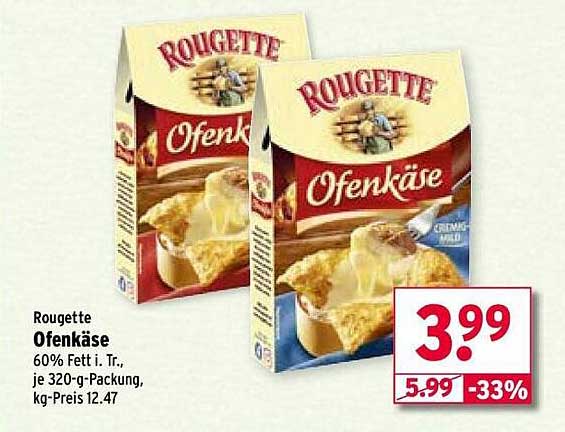 Rougette Ofenkäse 320-g-Packung
