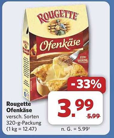 Rougette Ofenkäse 320-g-Packung