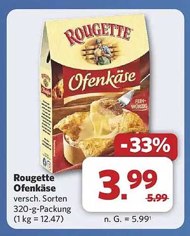 Rougette Ofenkäse versch. Sorten 320-g-Packung