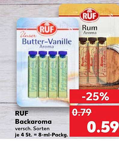 RUF Backaroma - Butter-Vanille und Rum