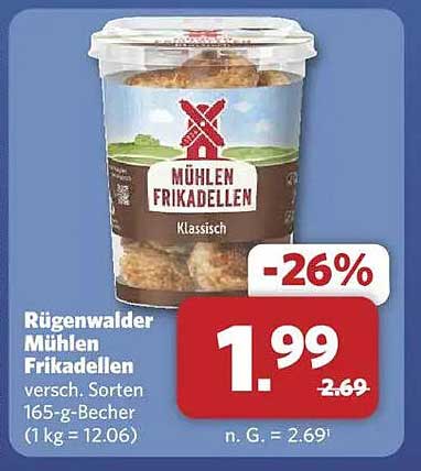 Rügenwalder Mühlen Frikadellen Klassisch – 165-g-Becher