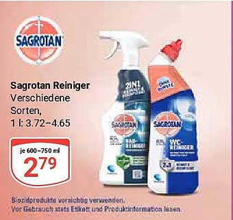 Sagrotan Reiniger - Verschiedene Sorten