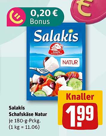 Salakis Schafskäse Natur 180-g-Packung