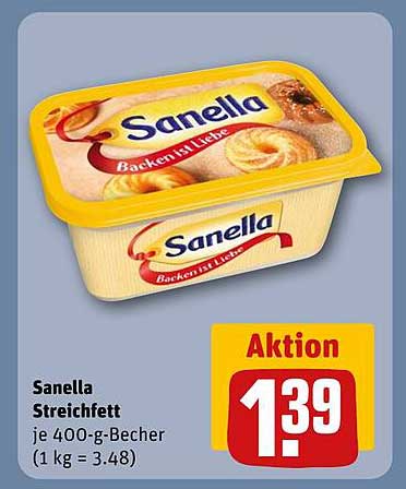 Sanella Streichfett 400 g Becher - Aktion