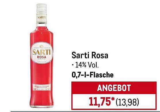 Sarti Rosa - 0,7 l Flasche, 14% Vol.