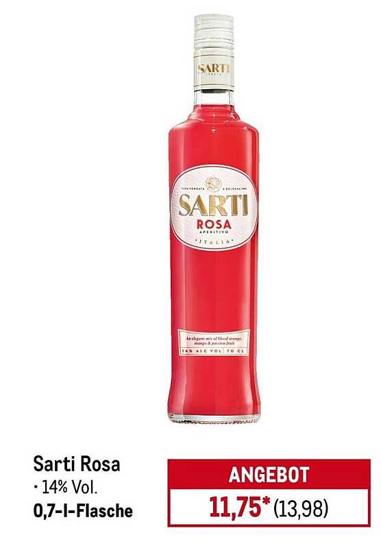 Sarti Rosa - Aperitivo 0,7 l, 14% Vol.