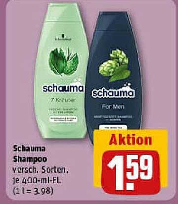 Schauma Shampoo verschiedene Sorten, je 400-ml-Fl.