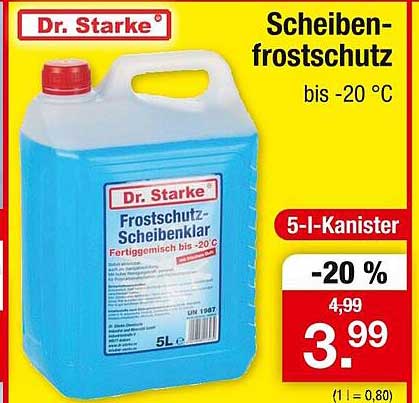 Scheibenfrostschutz bis -20 °C von Dr. Starke