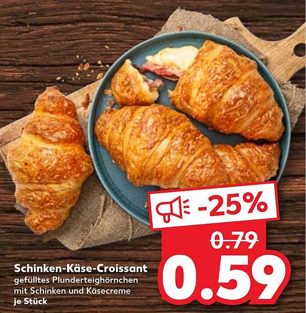 Schinken-Käse-Croissant - 25% günstiger