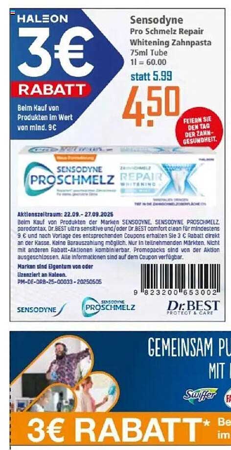 Sensodyne Pro Schmelz Repair Whitening Zahnpasta 75ml