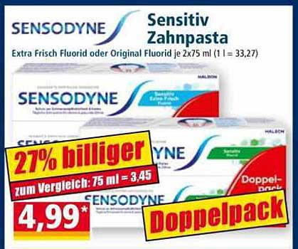 Sensodyne Sensitiv Zahnpasta Doppelpack