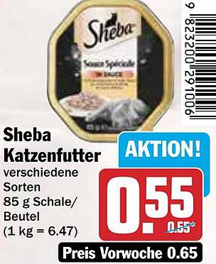 Sheba Katzenfutter verschiedene Sorten 85 g Schale/Beutel