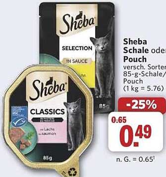 Sheba Schale oder Pouch - verschiedene Sorten, 85-g-Schale/Pouch