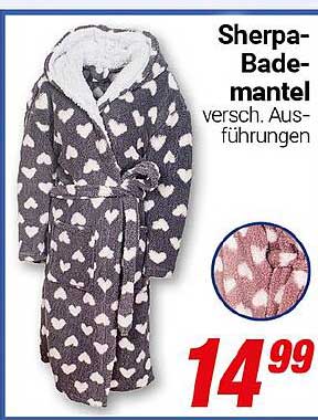 Sherpa-Bademantel verschiedene Ausführungen