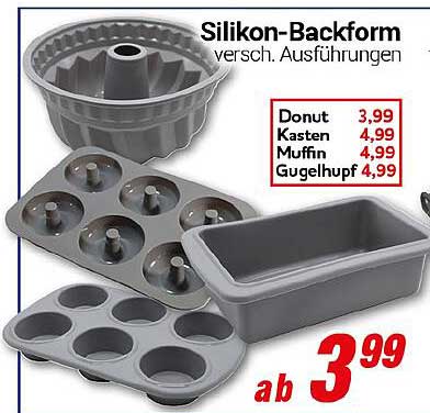Silikon-Backform - verschiedene Ausführungen