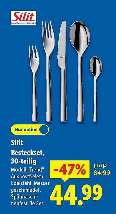 Silit Besteckset, 30-teilig