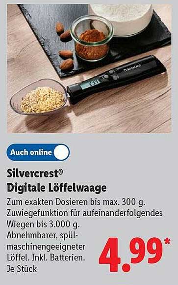 Silvercrest® Digitale Löffelwaage