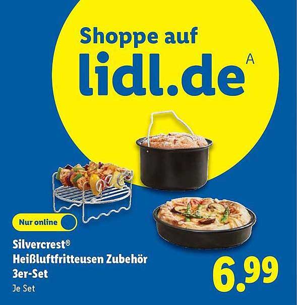 Silvercrest® Heißluftfritteusen Zubehör 3er-Set
