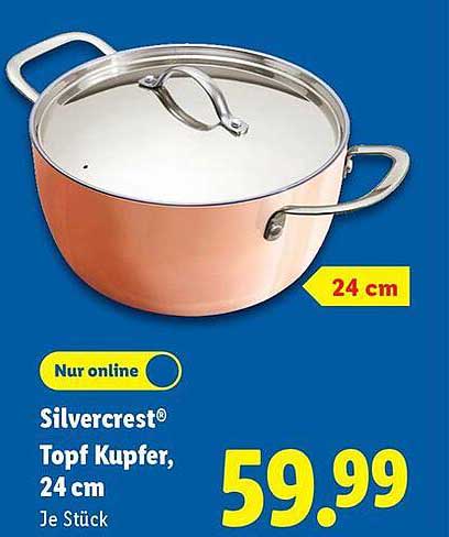 Silvercrest® Topf Kupfer, 24 cm