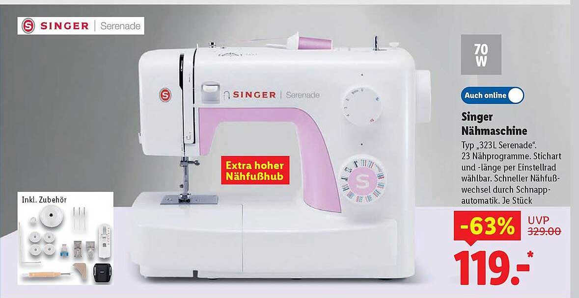 Singer Nähmaschine Serenade Typ 323L