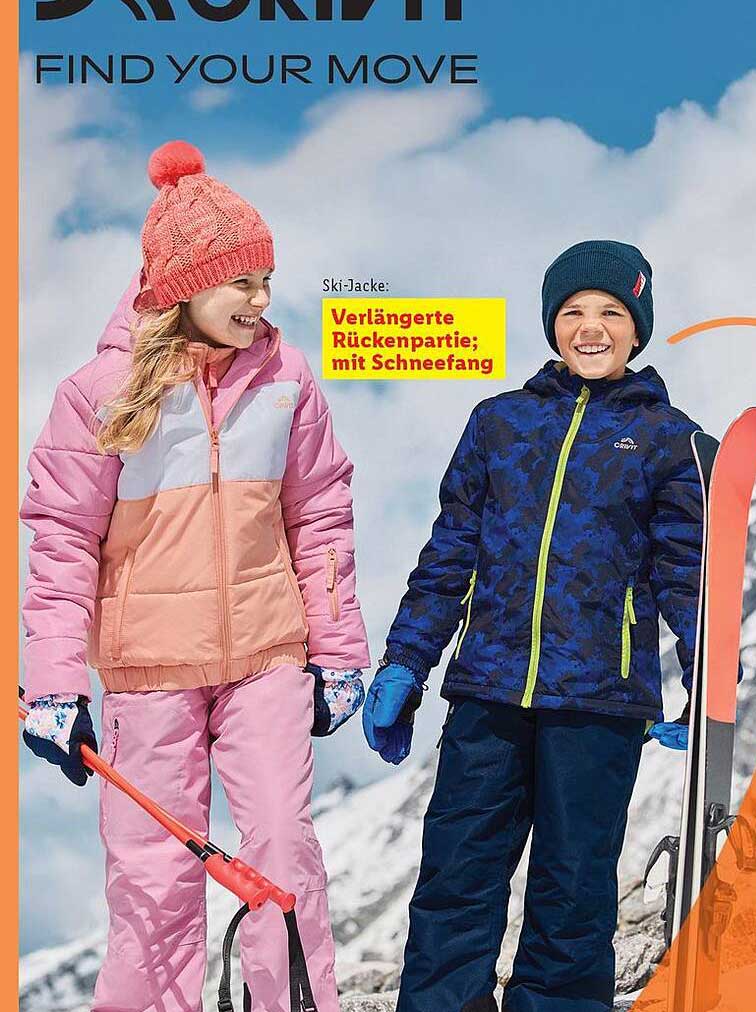 Ski-Jacke: Verlängerte Rückenpartie; mit Schneefang