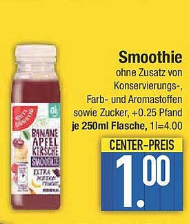 Smoothie Banane Apfel Kirsche 250ml