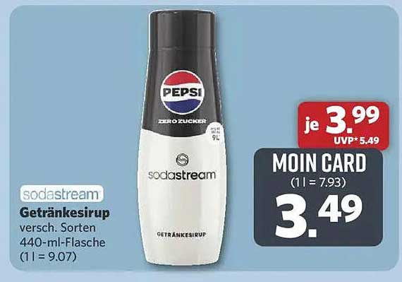 sodastream Getränkesirup - verschiedene Sorten 440-ml-Flasche