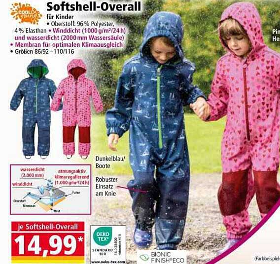 Softshell-Overall für Kinder