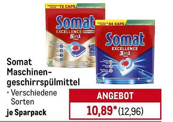 Somat Maschinen-geschirrspülmittel - Verschiedene Sorten je Sparpack