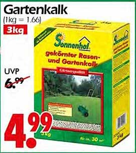 Sonnenhof gekörnter Rasen- und Gartenkalk 3kg